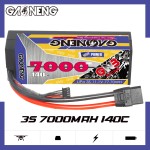 GNB GAONENG 7000MAH 3S 11.1V 140C XT90 RC LiPo Battery 1:10 1:8 Scale RC Car Hard Case Cabled